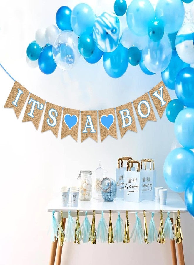 Zyozique It’s A Boy Paper Banner for Boy Baby Shower - Baby Shower Decorations,Its A Boy Paper Banner,Best Boys Birthday Party Supplies (Pack of 1) - Image 4